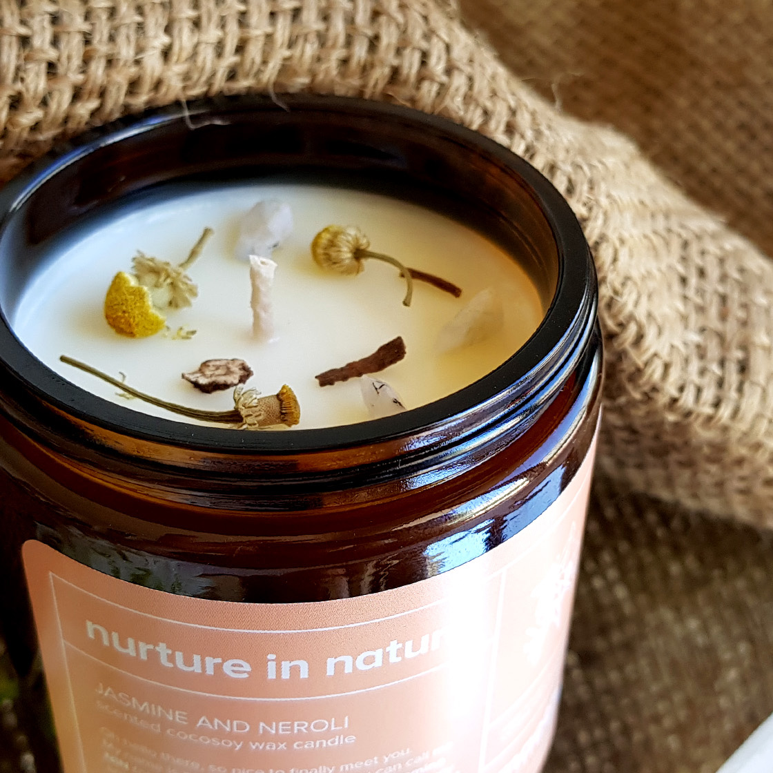 Nurture in nature cocosoy wax candle - Image 2